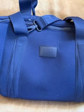 Dagne Dover Navy Blue Landon Medium Neoprene Duffle Bag